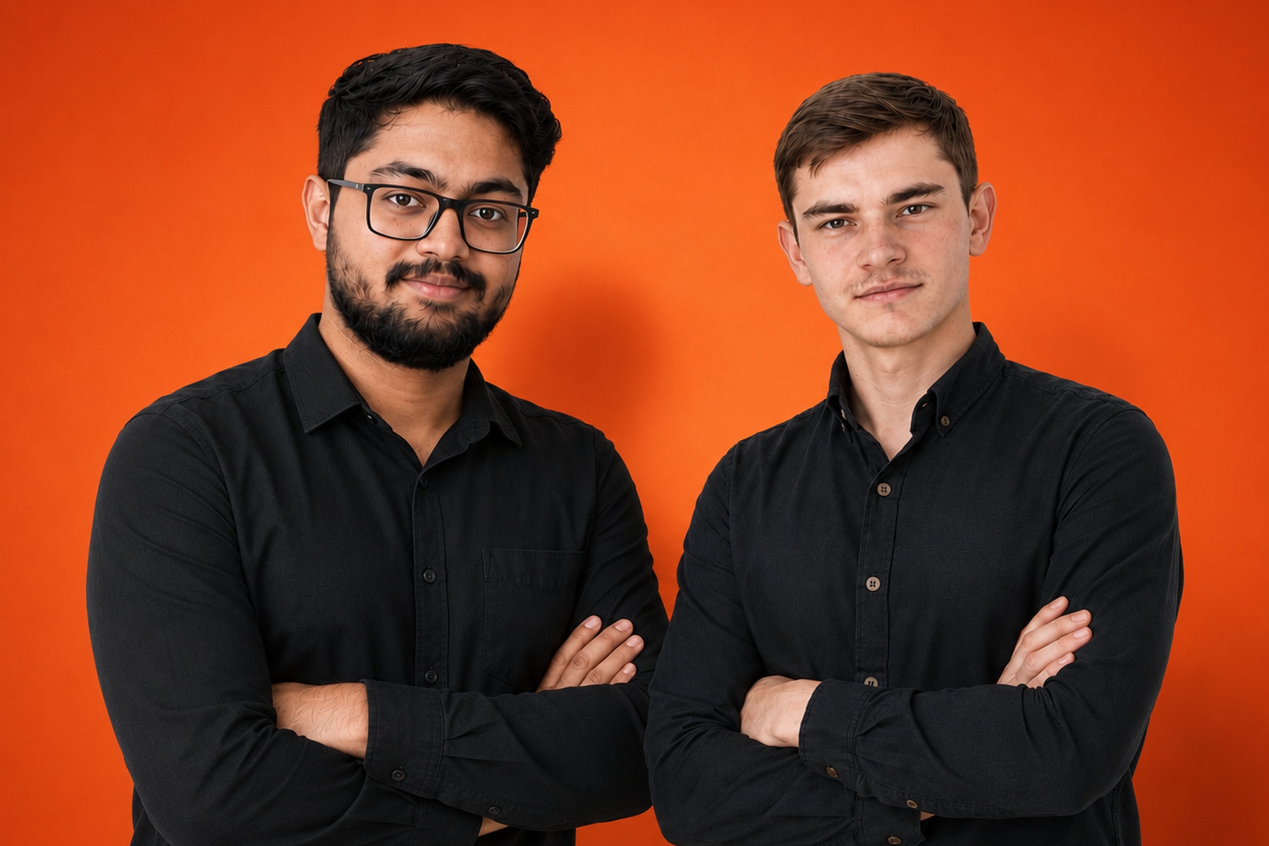 Madhu Tarun Sai and Timofei Serykh, the two people who run Quiet Workers.
